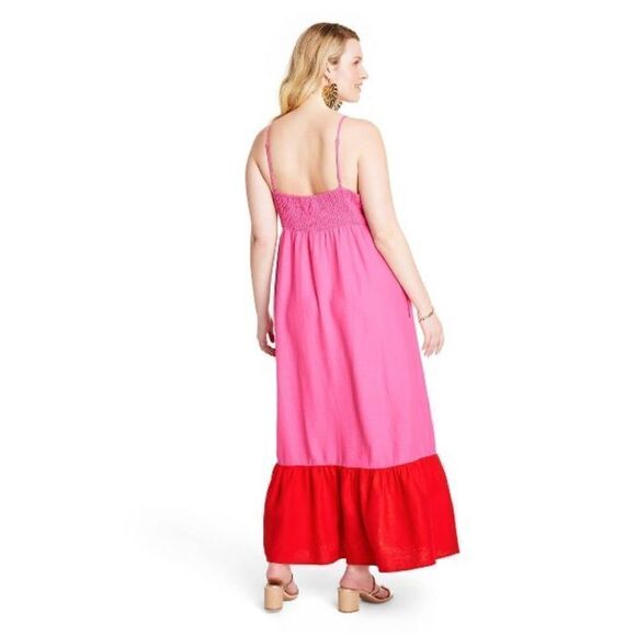 Women's Sleeveless Tie-Front Midi Dress - Tabitha Brown for Target - Picture 6 of 8